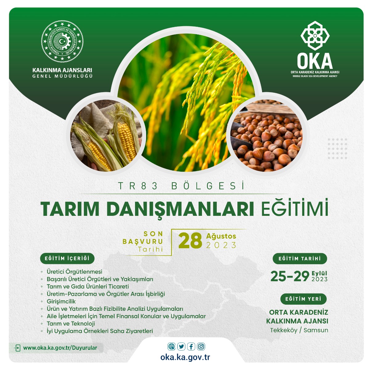 Tarım Danışmanları Eğitim Programı Başvuruları Başladı