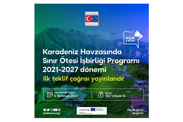 Karadeniz Havzası Programı 2021-2027 Dönemi Birinci Teklif Çağrısı