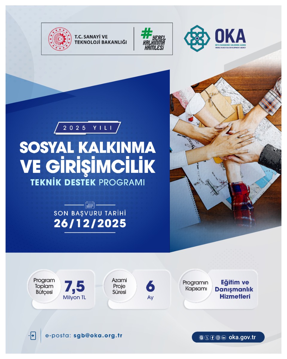 2025 Yılı Sosyal Kalkınma ve Girişimcilik Teknik Destek Programı