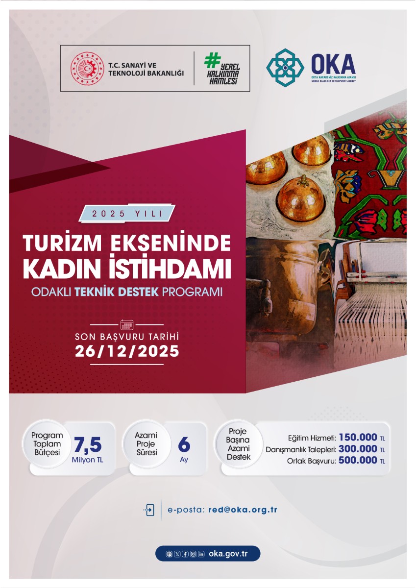 2025 Yılı Turizm Ekseninde Kadın İstihdamı Odaklı Teknik Destek Programı